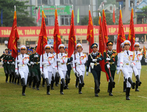  Đoàn diễu binh sẽ đi từ sân vận động trung tâm thành phố Điện Biên Phủ dọc theo đường Võ Nguyên Giáp.