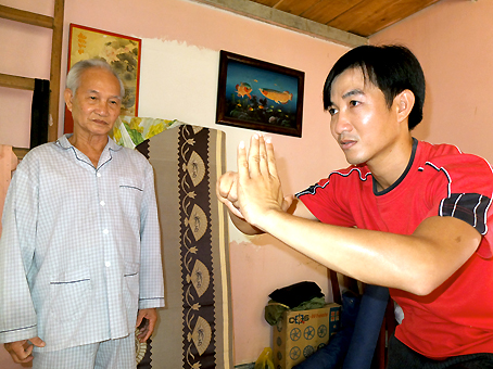 Anh Đào Bình Minh luôn ghi lòng tinh thần thượng võ từ người cha, người thầy là võ sư Đào Văn Bình.