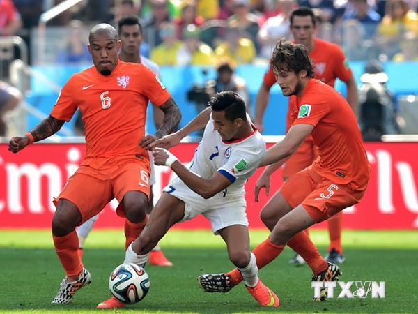 Chile không còn là chính mình khi mũi nhọn Alexis Sanchez bị khóa chặt. (Nguồn: AFP/TTXVN)