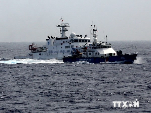 Tàu hải giám Trung Quốc truy cản tàu cảnh sát biển của Việt Nam.