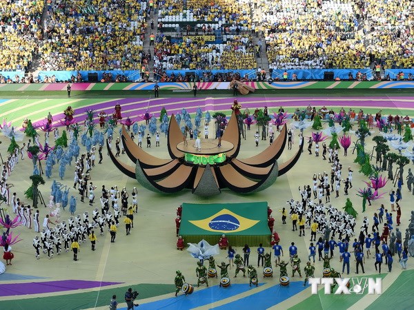 Toàn cảnh Lễ khai mạc FIFA World Cup 2014. (Ảnh: AFP/TTXVN)