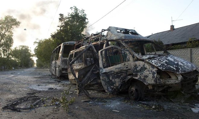 Chiến sự vẫn lác đác xảy ra ở Donetsk dù hai bên đã thỏa thuận ngừng bắn 