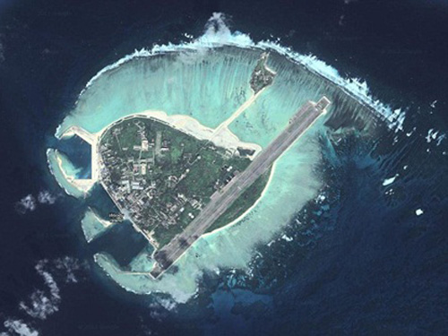Đảo Phú Lâm thuộc quần đảo Hoàng Sa của Việt Nam đang bị Trung Quốc chiếm đóng trái phép