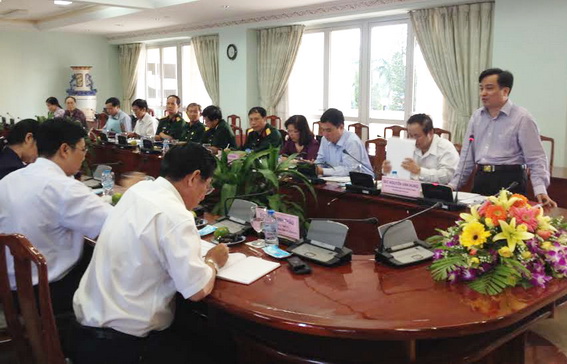 Đồng chí Nguyễn Văn Hùng, Phó ban Dân vận Trung ương phát biểu kết luận buổi khảo sát.