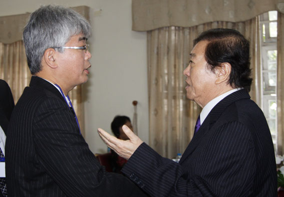  NGND-TS Đỗ Hữu Tài, Chủ tịch Hội đồng Quản trị, Hiệu trưởng Trường đại học Lạc Hồng cảm ơn đại diện Bộ Kinh tế - công thương Nhật Bản đã giúp đỡ tổ chức chương trình.