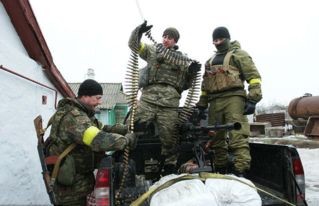 Quân đội Ukraine tại Mariupol (nguồn: AFP)