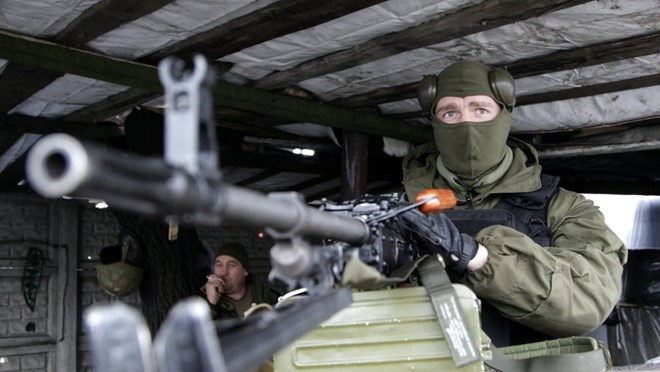 Quân ly khai thuộc nước cộng hòa Donetsk tự xưng. (Ảnh: qz.com)