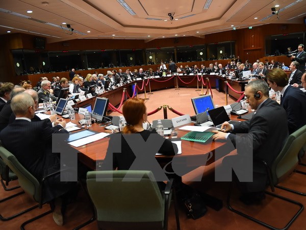 Liên minh châu Âu (EU) đã bổ sung thêm 19 cá nhân cùng 9 thực thể vào danh sách trừng phạt. (Ảnh: AFP/TTXVN)
