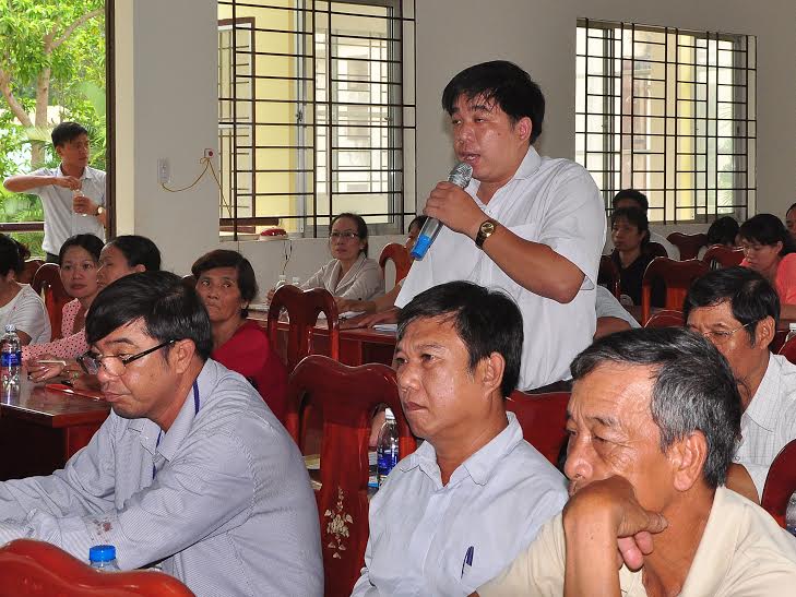 Cử tri huyện Thống Nhất bày tỏ ý kiến trước đại biểu quốc hội