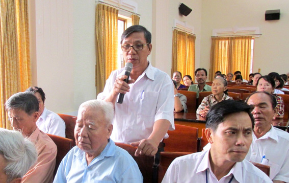 Cử tri xã Xuân Tân (TX.Long Khánh) kiến nghị các cơ quan, ban ngành hỗ trợ người dân trong sản xuất nông nghiệp