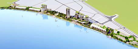 Phối cảnh dự án cải tạo cảnh quan và phát triển đô thị ven sông Đồng Nai.