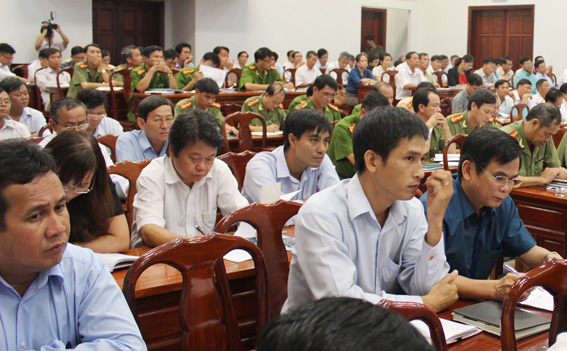 Các đại biểu tham gia hội nghị tập huấn.