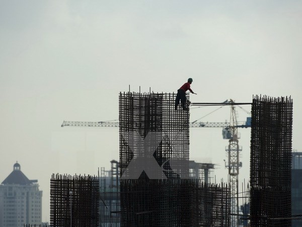 Một công trình xây dựng tại thủ đô Jakarta Indonesia. (Nguồn: AFP/TTXVN)