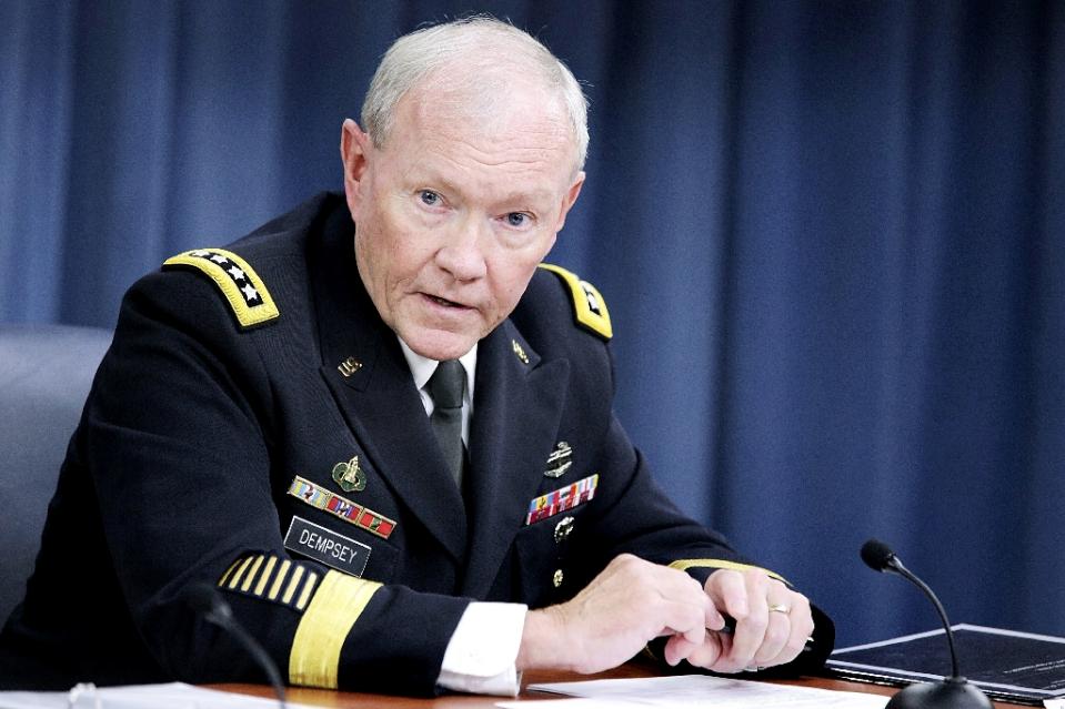 Chủ tịch Hội đồng Tham mưu trưởng Liên quân Mỹ, Tướng Martin Dempsey. (Nguồn: AFP)