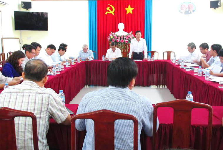Phó chủ tịch UBND tỉnh Võ Văn Chánh chủ trì buổi kiểm tra