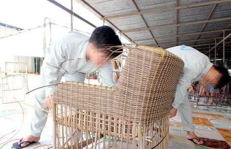 Các đối tượng nghiện được giáo dục tại Trung tâm giáo dục - lao động xã hội Đồng Nai ở huyện Xuân Lộc.