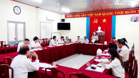 Buổi giám sát của Ban Kinh tế-Ngân sách HĐND tỉnh tại UBND huyện Long Thành