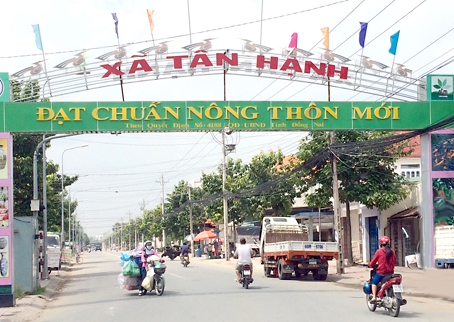 Xã Tân Hạnh đã đạt danh hiệu nông thôn mới.