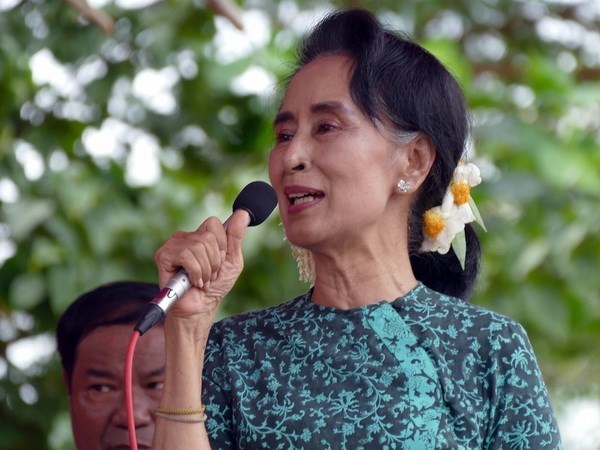 Đảng đối lập NLD của bà Aung San Suu Kyi cũng tham gia tranh cử. (Nguồn: AP)