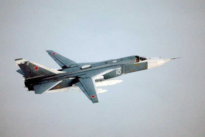 Thổ Nhĩ Kỳ đã bắn hạ một chiến đấu cơ Su-24 của Nga ở bầu trời gần biên giới Syria (Nguồn: AFP)