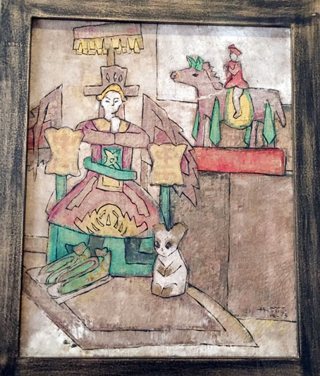 Những bức tranh nổi gió ở trên tường