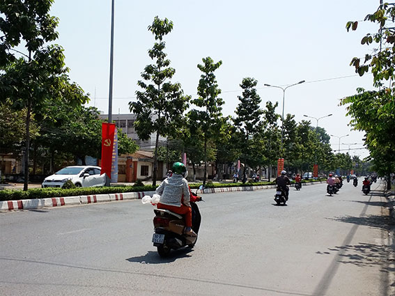 Đường Đồng Khởi (phường Tân Hiệp) cũng ít phương tiện lưu  thông