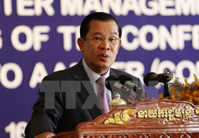 Thủ tướng Campuchia Hun Sen. (Nguồn: THX/TTXVN)