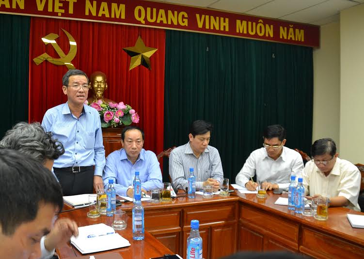 Chủ tịch UBND tỉnh Đinh Quốc Thái cùng làm việc với Bộ Giao thông - vận tải về sự cố sập cầu Ghềnh (K.Giới)