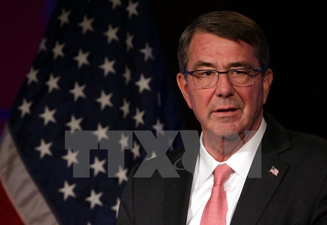 Bộ trưởng Quốc phòng Mỹ Ashton Carter. (Nguồn: AFP/TTXVN)