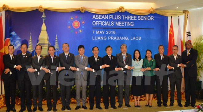 Các đại biểu dự hội nghị SOM ASEAN+3. (Ảnh: Vietnam+)