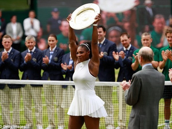 Serena Williams vô địch Wimbledon 2016. (Nguồn: Getty Images)