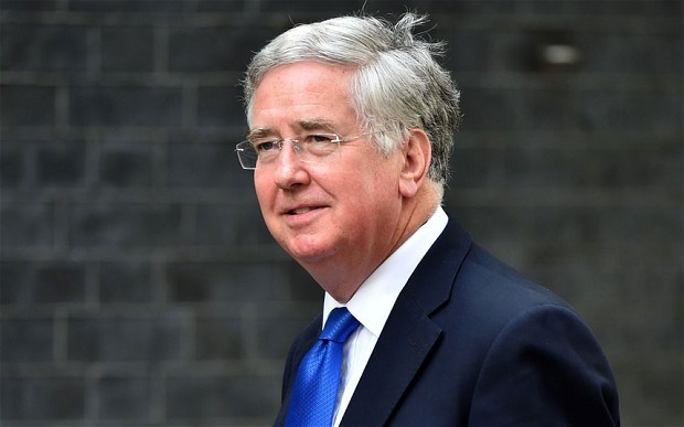 Bộ trưởng Quốc phòng Anh Michael Fallon. (Nguồn: telegraph.co.uk)