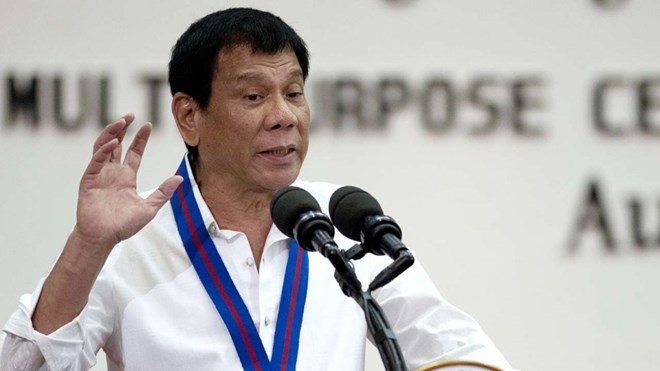 Tổng thống Philippines Rodrigo Duterte. (Nguồn: AP)