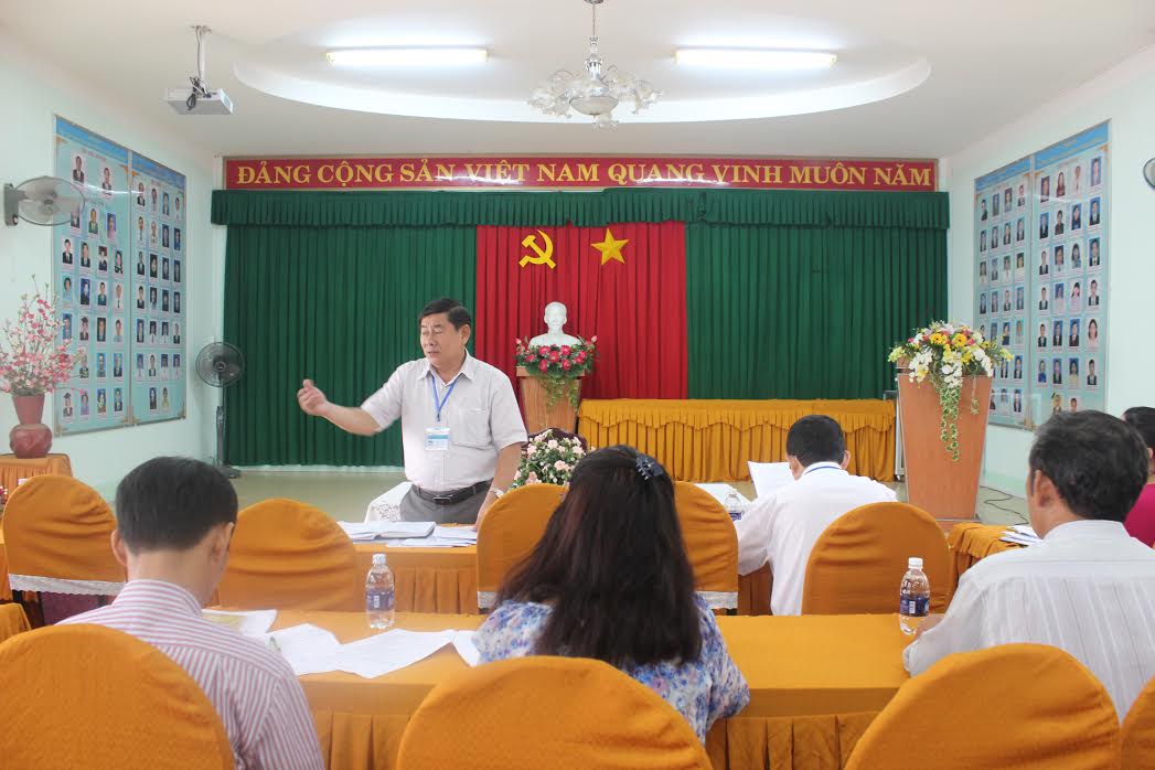 Phó giám đốc Sở Y tế Huỳnh Cao Hải triển khai chương trình   