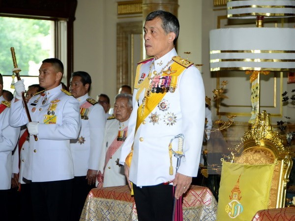 Hoàng Thái tử Thái Lan Maha Vajiralongkorn phát biểu tại lễ khai mạc phiên họp của Quốc hội Thái Lan tháng 8/2014. (Nguồn: AFP/TTXVN)