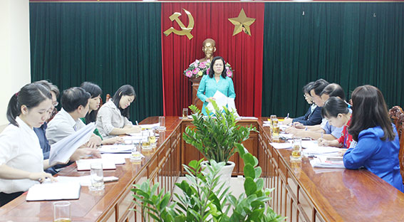  Phó chủ tịch UBND tỉnh Nguyễn Hòa Hiệp phát biểu tại buổi làm việc. 