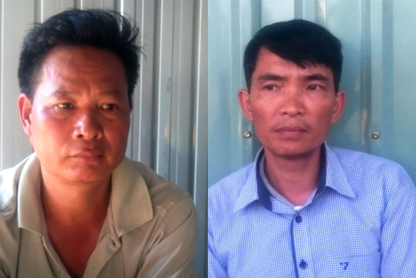 Hai đối tượng: Vũ Văn Bên và Vũ Thanh Long bị tạm giữ hình sự để phục vụ điều tra