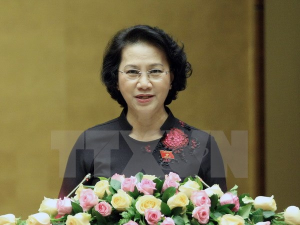 Chủ tịch Quốc hội Nguyễn Thị Kim Ngân. (Ảnh: Phạm Kiên/TTXVN)