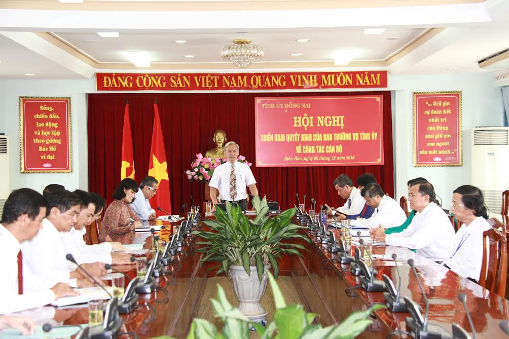 Đồng chí Nguyễn Phú Cường, Bí thư Tỉnh ủy phát biểu