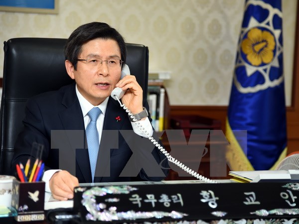 Thủ tướng đương nhiệm Hwang Kyo-ahn. (Nguồn: Yonhap/TTXVN)