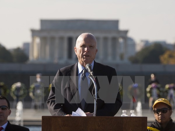 Ông John McCain trong một sự kiện ở Washington ngày 7/12. (Nguồn: AP/TTXVN)