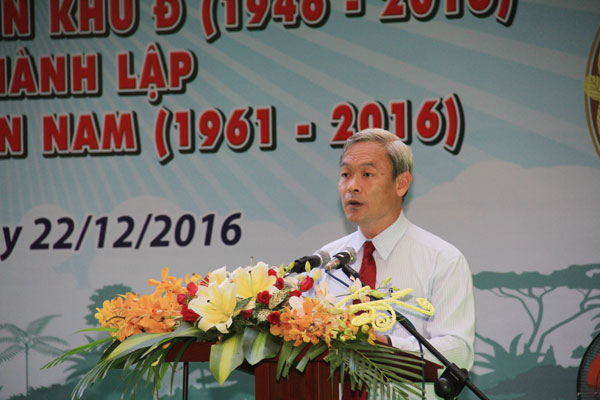 Đồng chí Nguyễn Phú Cường, Bí thư Tỉnh ủy phát biểu tại buổi lễ