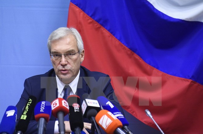 Đại diện thường trực Nga tại NATO Alexander Grushko. (Nguồn: AFP/TTXVN)