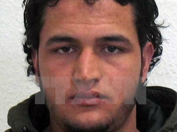 Anis Amri, nghi phạm 24 tuổi người Tunisia. (Nguồn: EPA/TTXVN)