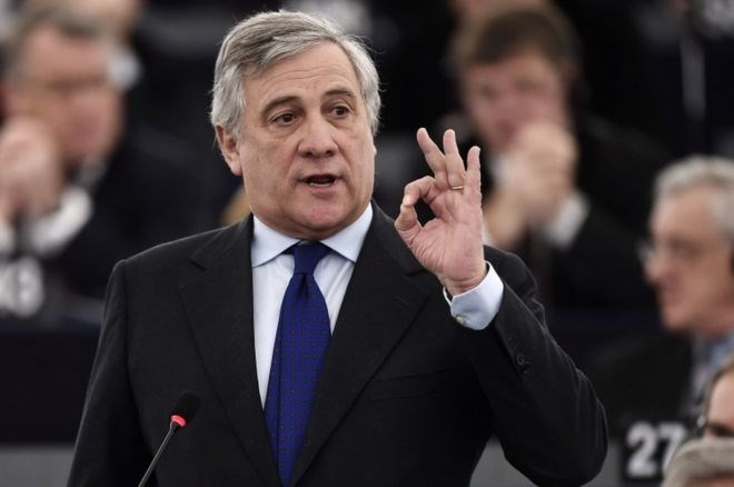 Ông Antonio Tajani. (Nguồn: AFP)