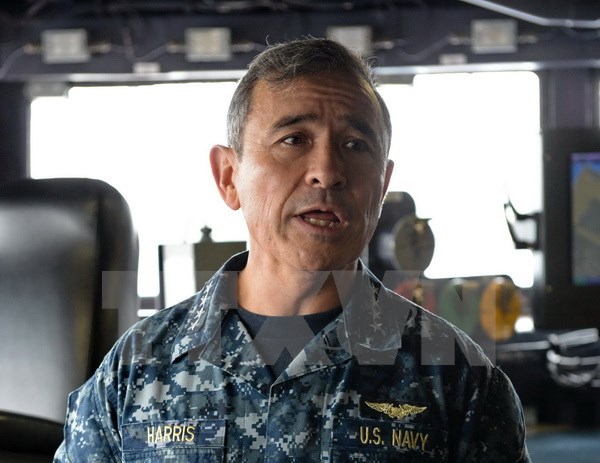  Đô đốc Harry Harris. (Nguồn: AFP/TTXVN)