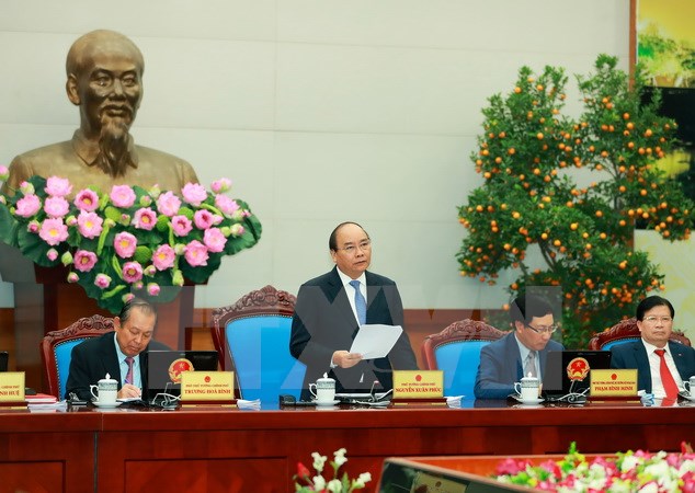 Thủ tướng Nguyễn Xuân Phúc phát biểu. (Ảnh:Thống Nhất/TTXVN)