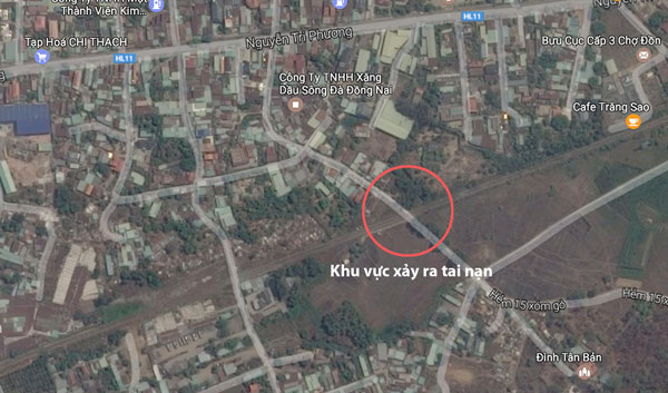 Khu vực xảy ra tai nạn (Ảnh chụp qua google map)