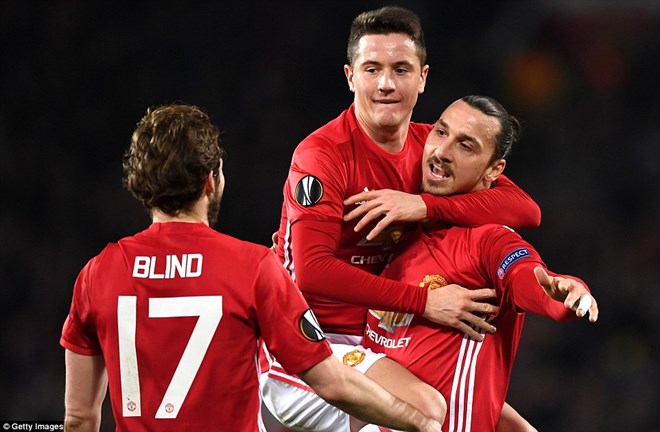 Manchester United đã đặt 1 chân vào vòng 1/8 Europa League. (Nguồn: Getty Images)