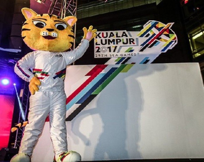 Chú hổ Rimau - linh vật của SEA Games 29. Ảnh: New Straits Times